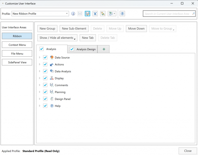Sap Ribbon Pestaña personalizada en cinta de opciones Excel con SAP Analysis for ...